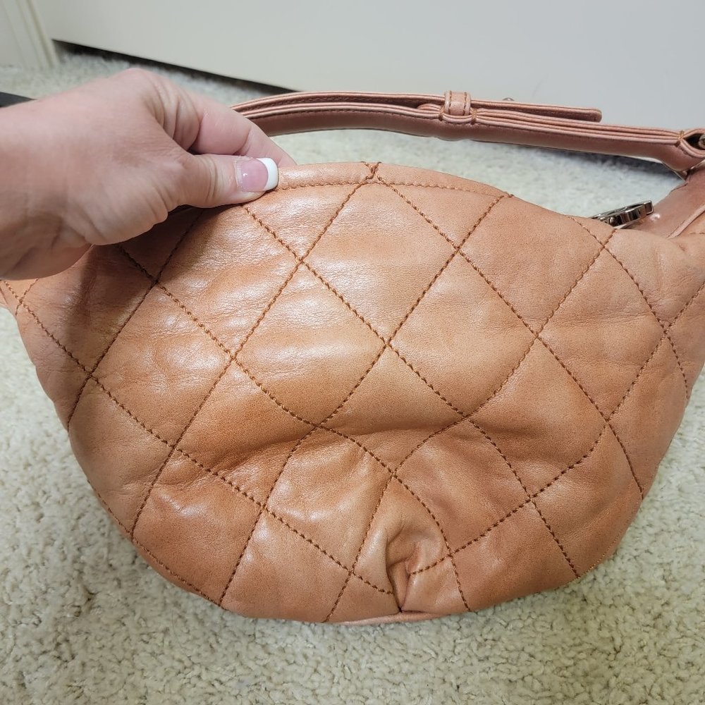 CHANEL Cloudy Bundle Quilted Burnt Orange Hobo Bag - Picture 2 of 13